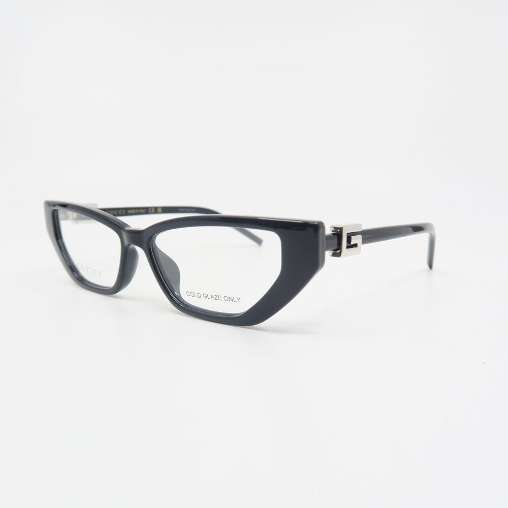 Gucci GG1683O 001 53mm.  Black, Cat Eye, New Women's Eyeglasses. - Picture 4 of 10